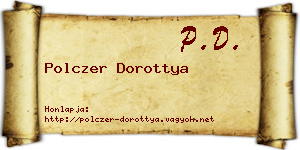 Polczer Dorottya névjegykártya